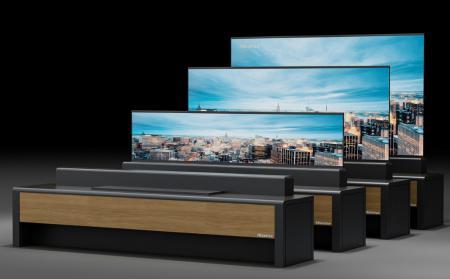 全球首台卷曲屏幕激光电视来了！