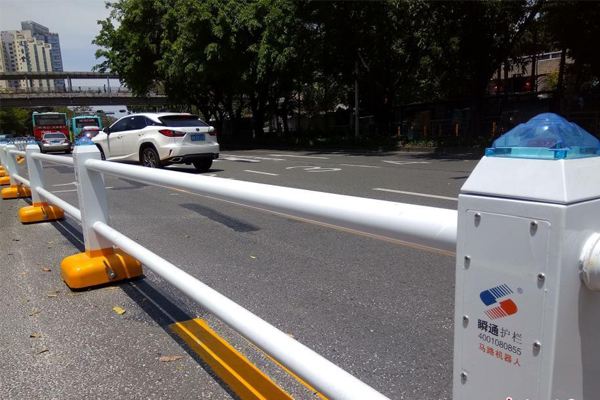 “马路机器人”亮相海口 交警手机遥控轻松分流车辆